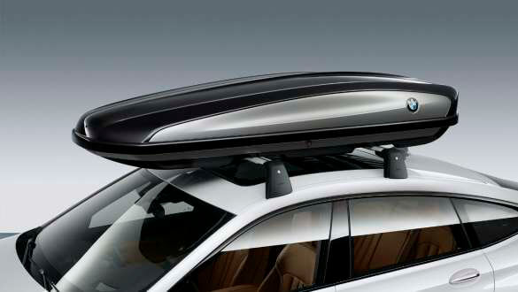Багажний бокс BMW 520, чорний/сріблистий титан.