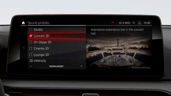 Аудіосистема Bowers & Wilkins Diamond Surround Sound.