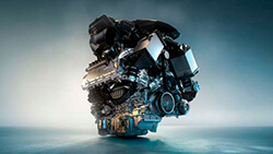 Високоефективний 8-циліндровий бензиновий двигун M TwinPower Turbo.